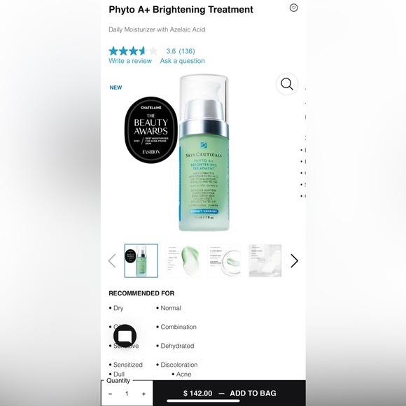 Skin Ceuticals Phyto A+Brightening Treatment 10*4ml - Picture 2 of 4